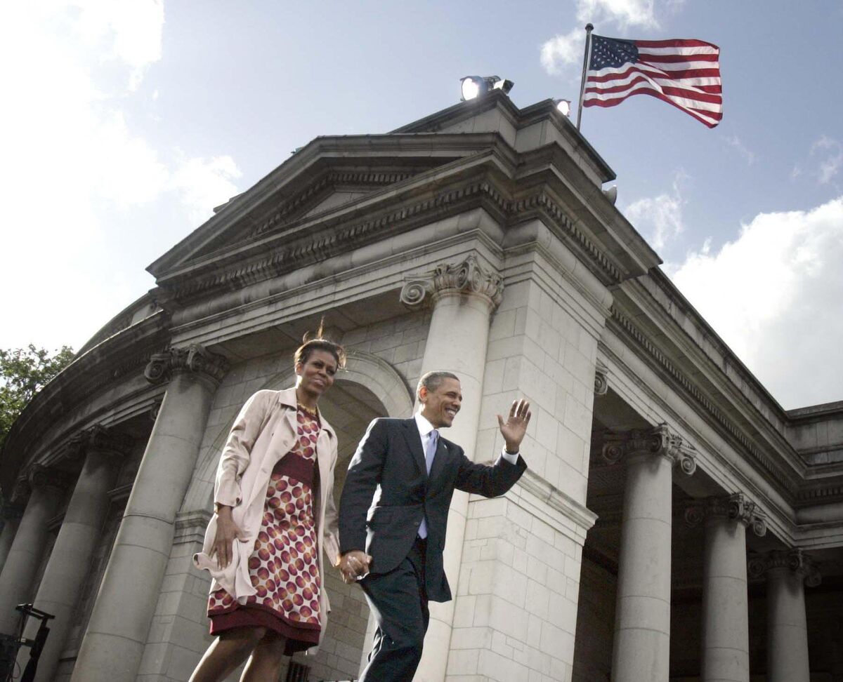 Former US President Barack Obama and Michelle Obama.