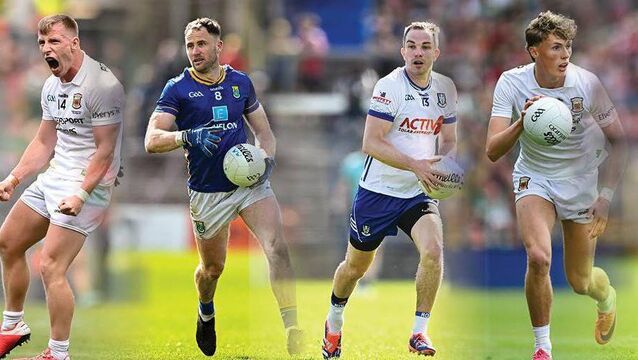 <p>KEY CONTRIBUTORS: L-R: Mayo's Ryan O'Donoghue, Wicklow's Dean Healy, Monaghan's Jack McCarron and Mayo's Kobe McDonald. Pics: Sportsfile </p>