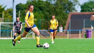 <p>Clare Shine in action against Whitehall Rangers in the FAI Intermediate Cup</p> <p>Clare Shine in action against Whitehall Rangers in the FAI Intermediate Cup</p>