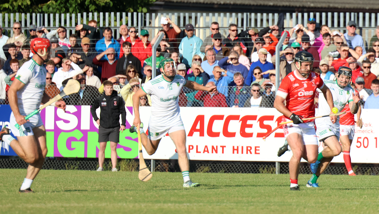 Darragh O'Donovan of Doon in possession of the sliotar against Ballybrown. Pic: Brendan Gleeson