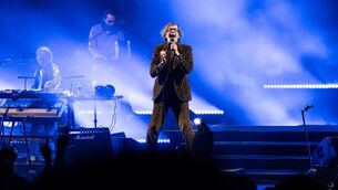 <p> Jarvis Cocker of Pulp performs during All Together Now 2026 at Curraghmore Estate in Co Waterfor. Picture:  Kieran Frost/Redferns</p>