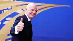 <p>THUMBS DOWN: Gianni Infantino, the beleaguered president of FIFA</p>