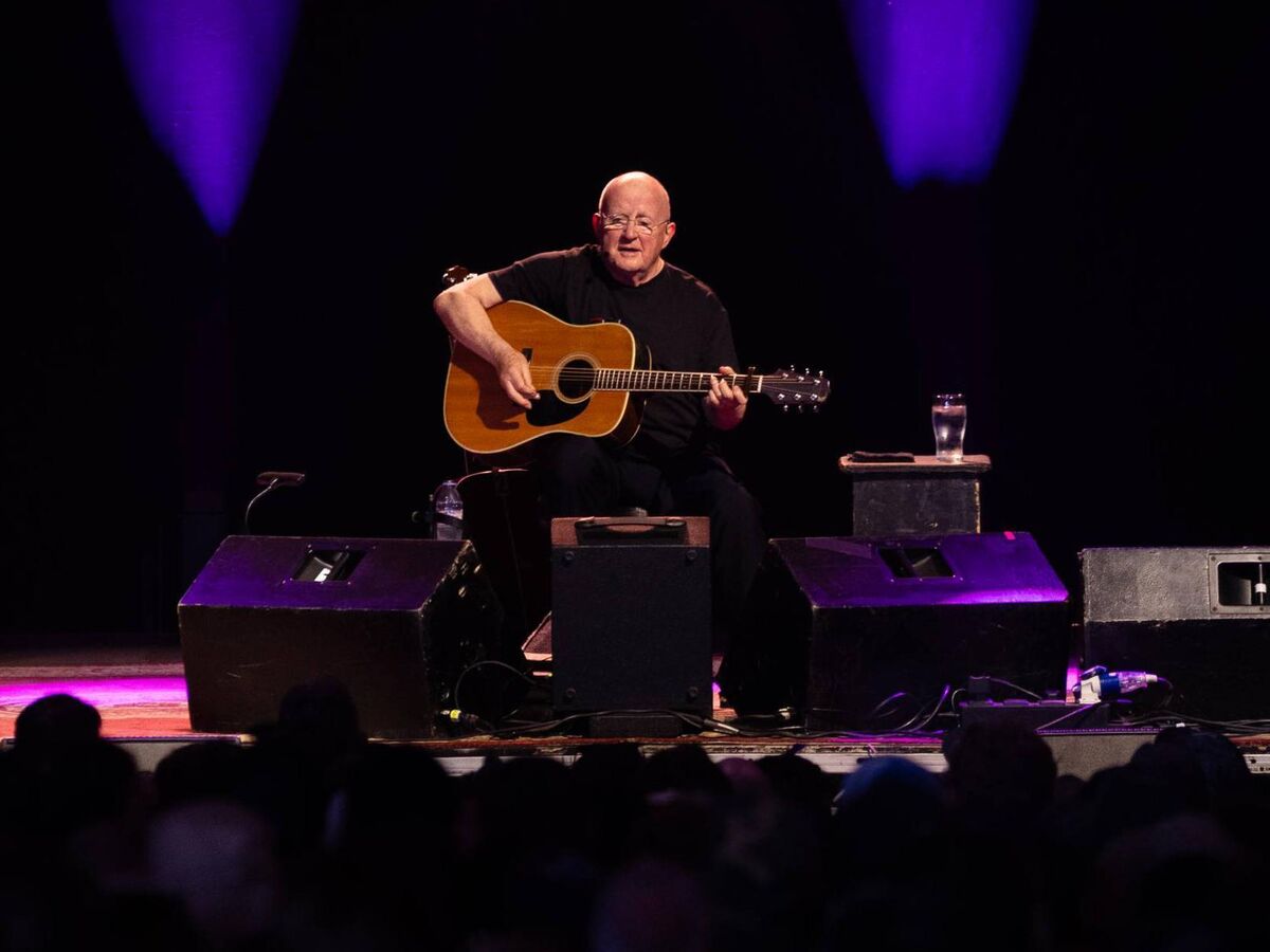 Christy Moore in the Something Kind Of Wonderful marquee at All Together Now. (Photo by Kieran Frost/Redferns) Christy Moore in the Something Kind Of Wonderful marquee at All Together Now. (Photo by Kieran Frost/Redferns)