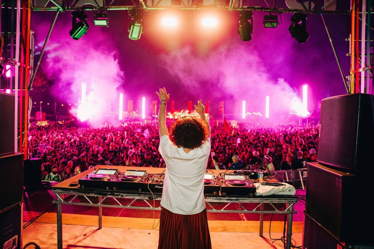 Annie Mac rocks the crowd at All Together Now. Picture: Aron Cahill Annie Mac rocks the crowd at All Together Now. Picture: Aron Cahill
