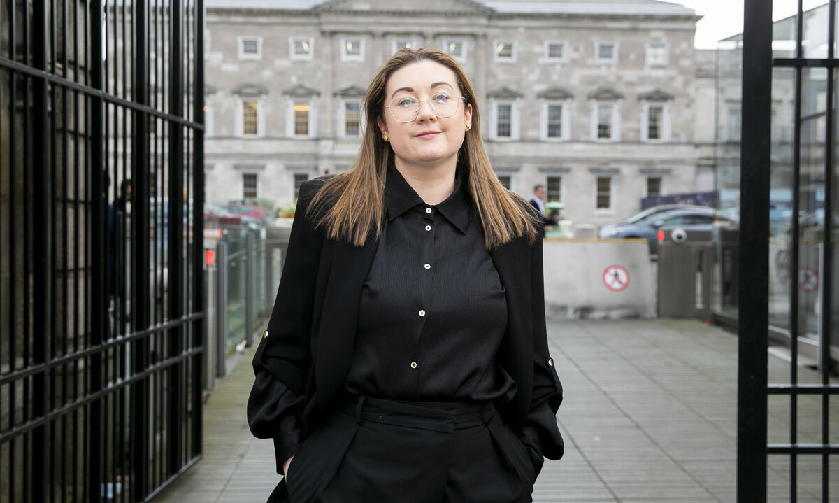 Dr Laura Finnegan at Leinster House in 2023 for an Oireachtas health committee meeting. She pointed out to the Irish Examiner that medics undergo much of their training just at the age they are having children. 	Picture: Gareth Chaney/Collins
                    