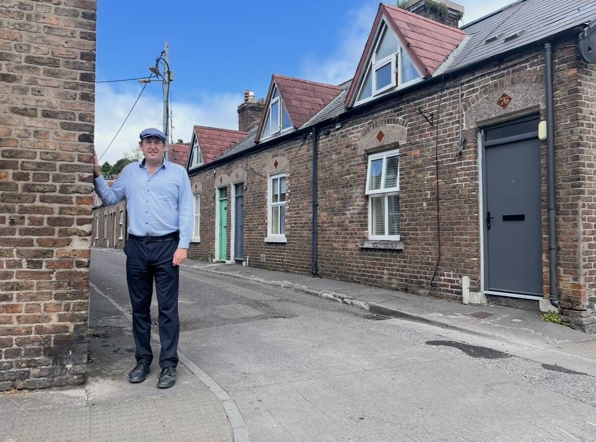 Councillor Kieran McCarthy at Madden's Buildings, which were built in 1886 Picture: Donal O'Keeffe