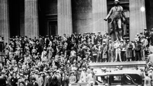 <p>The Wall Street Crash in 1929 led directly to the great depression, which forced hardship and poverty onto millions of Americans for the next decade. Photo: Keystone/Getty Images</p>