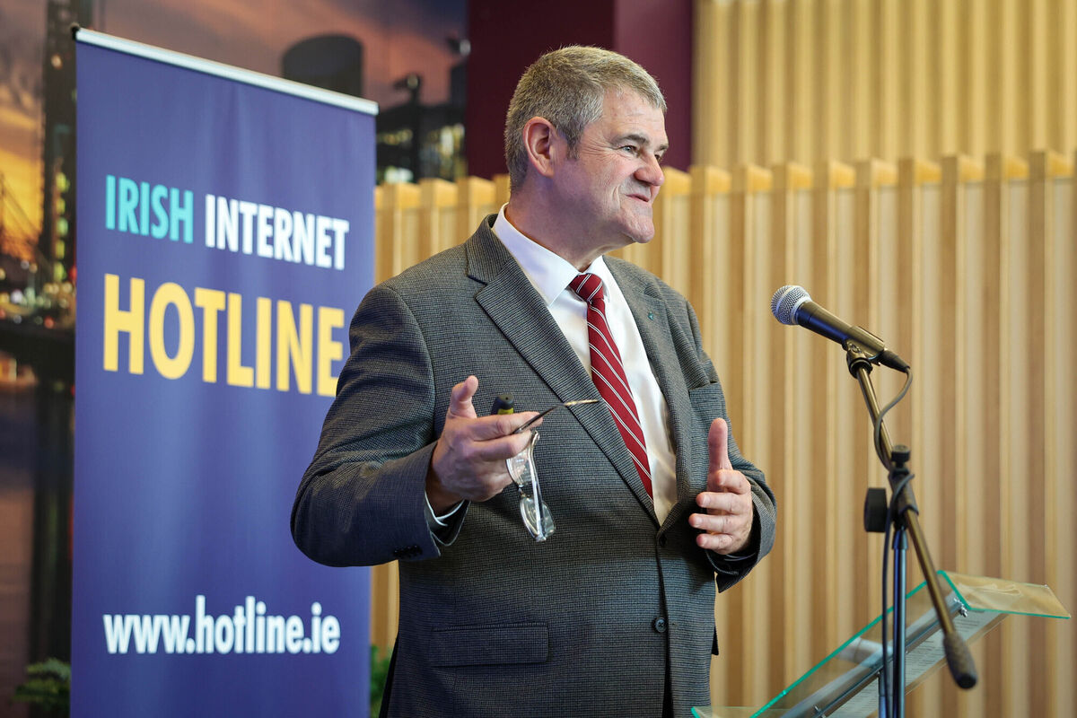 Irish Internet Hotline chief executive Mick Moran highlights what has become known as remote child sexual abuse. Picture: Marc O'Sullivan Irish Internet Hotline chief executive Mick Moran highlights what has become known as remote child sexual abuse. Picture: Marc O'Sullivan