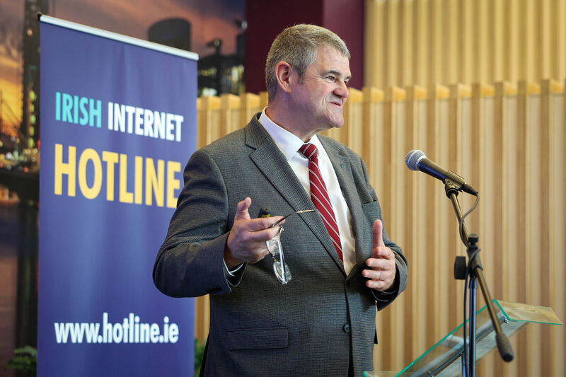 Irish Internet Hotline chief executive Mick Moran highlights what has become known as remote child sexual abuse. Picture: Marc O'Sullivan