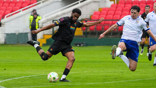 <p>A Ruairí Keating brace and one from Hans Mpongo saw Cork City beat Athlone. Pic: Noel Sweeney</p> <p>A Ruairí Keating brace and one from Hans Mpongo saw Cork City beat Athlone. Pic: Noel Sweeney</p>