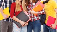 Group of cheerful students