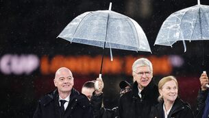 <p>FIFA’s chief of global football development Arsene Wenger has said in a statement that the decision to withdraw from a plan to sell stakes in a World Cup company was “absolutely necessary and beyond question”. Pic: John Walton/PA Wire.</p> <p>FIFA’s chief of global football development Arsene Wenger has said in a statement that the decision to withdraw from a plan to sell stakes in a World Cup company was “absolutely necessary and beyond question”. Pic: John Walton/PA Wire.</p>