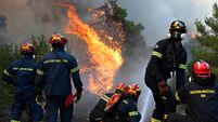APTOPIX Greece Wildfires