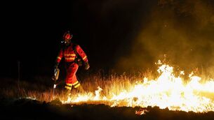 <p>Members of the Emergency Military Unit utilize controlled burns to halt the spread of wildfires this July, in Ávila province, Spain. <span class="contextmenu emphasis CaptionCredit">Picture: Pablo Blazquez Dominguez/Getty</span>
            </p>
