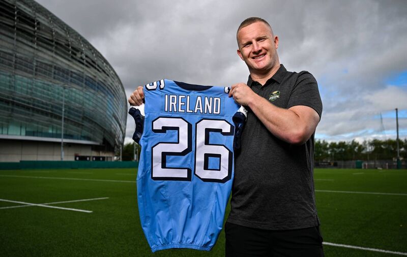 Ciarán Kilkenny was speaking at an event to promote the Aer Lingus College Football Classic between TCU Horned Frogs and University of North Carolina Tar Heels in Aviva Stadium on Saturday, August 29. Tickets are available on Ticketmaster. Pic: Sam Barnes/Sportsfile Ciarán Kilkenny was speaking at an event to promote the Aer Lingus College Football Classic between TCU Horned Frogs and University of North Carolina Tar Heels in Aviva Stadium on Saturday, August 29. Tickets are available on Ticketmaster. Pic: Sam Barnes/Sportsfile