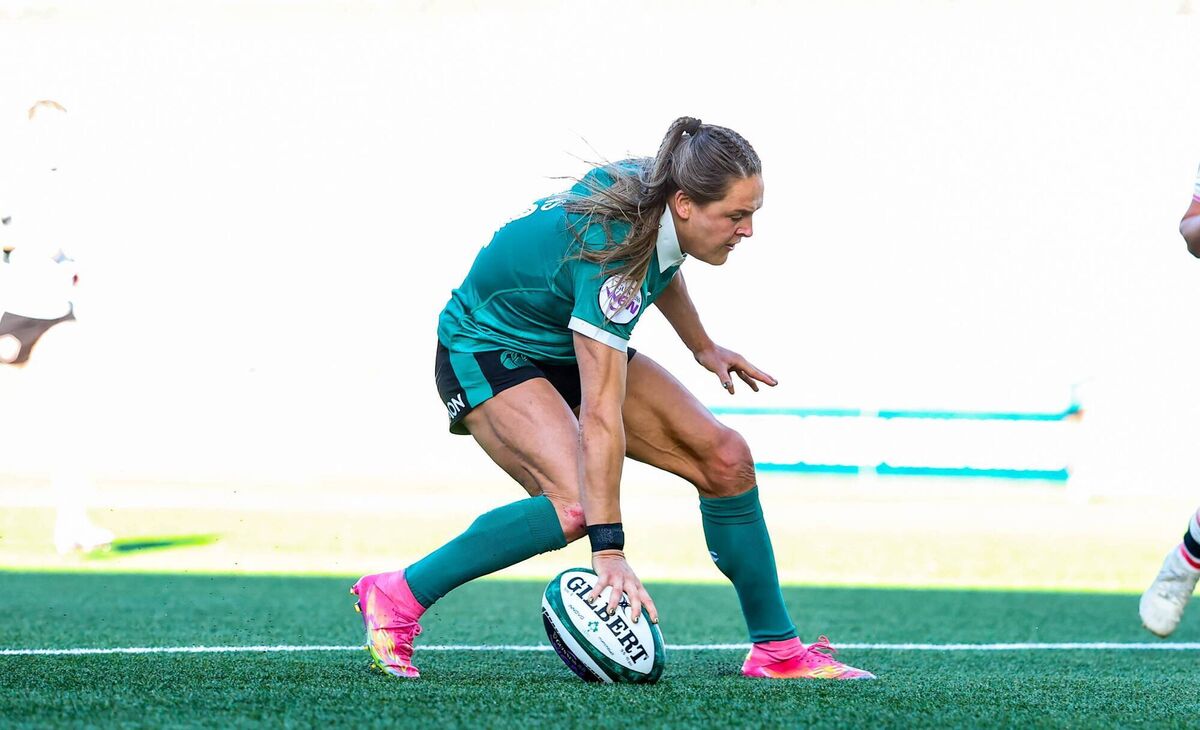 SPOTLIGHT: Ireland's Béibhinn Parsons scores her second try in the Women's Six Nations win over Wales in Belfast. Pic: Nick Elliott, Inpho SPOTLIGHT: Ireland's Béibhinn Parsons scores her second try in the Women's Six Nations win over Wales in Belfast. Pic: Nick Elliott, Inpho