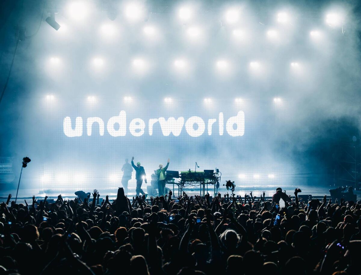 Underworld at All Together Now. Pic: Aaron Cahill Underworld at All Together Now. Pic: Aaron Cahill