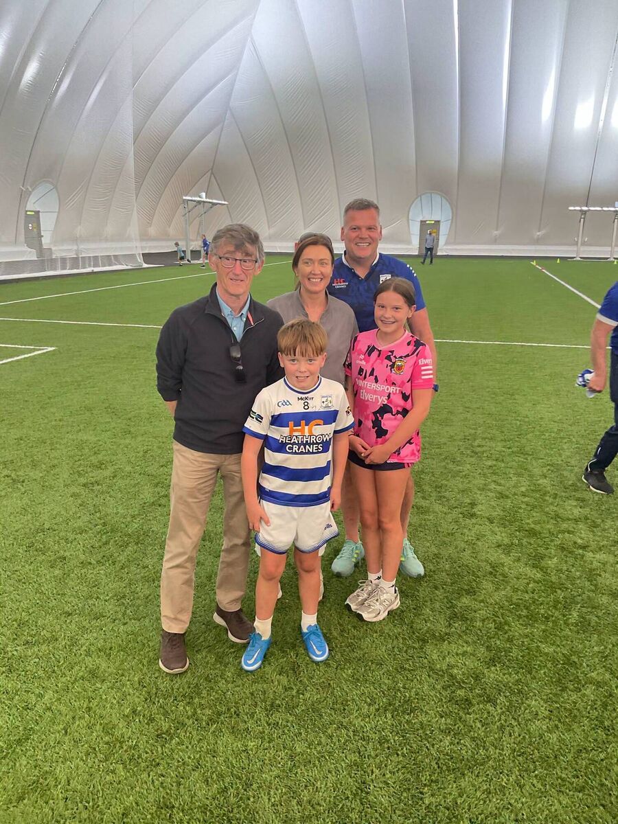 Ross was delighted to meet Connacht GAA CEO John Prenty who hailed the youngster's generosity. Ross was delighted to meet Connacht GAA CEO John Prenty who hailed the youngster's generosity.