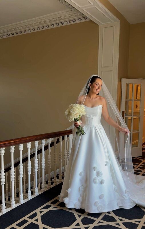 Gillian found her perfect wedding dress at Memories in Cork. Gillian found her perfect wedding dress at Memories in Cork.