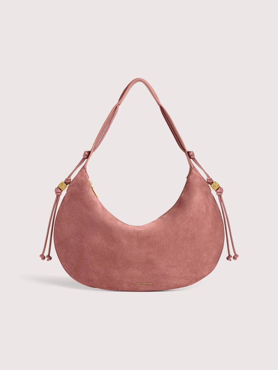 Soft Rose Suede Bag, €285, KIMONO 