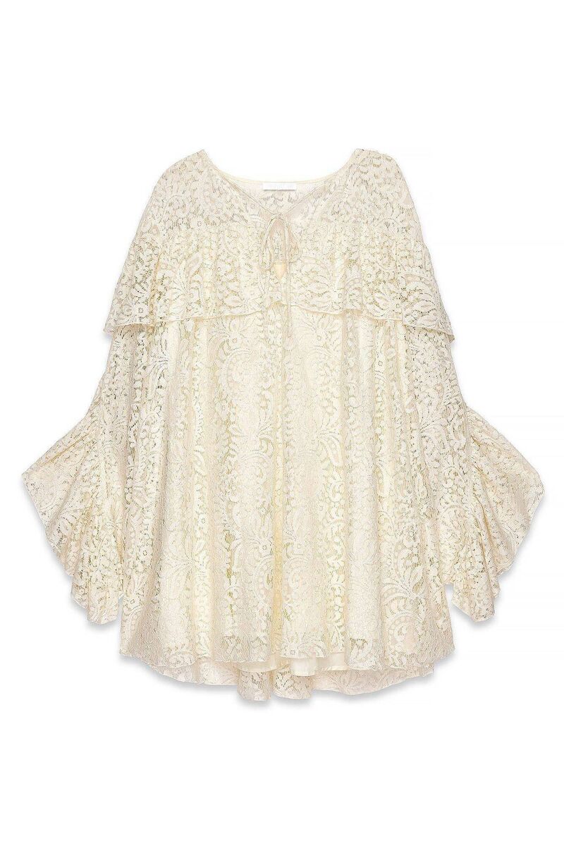 Lace Ruffle Long Sleeve Mini Dress, €65.95, NA-KD