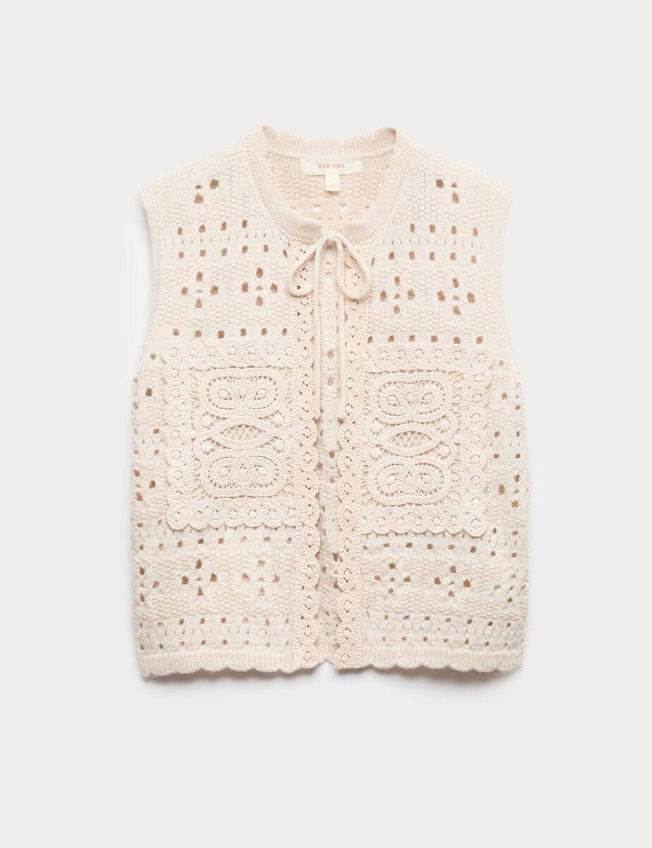 Crochet Vest Top, €47, M&amp;S.