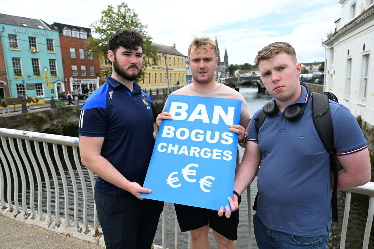Cian McGrath, president, MTU Students Union; Patrick McGrath, deputy president, MTU Kerry campus; and Ben McCarthy, deputy president MTU Students Union