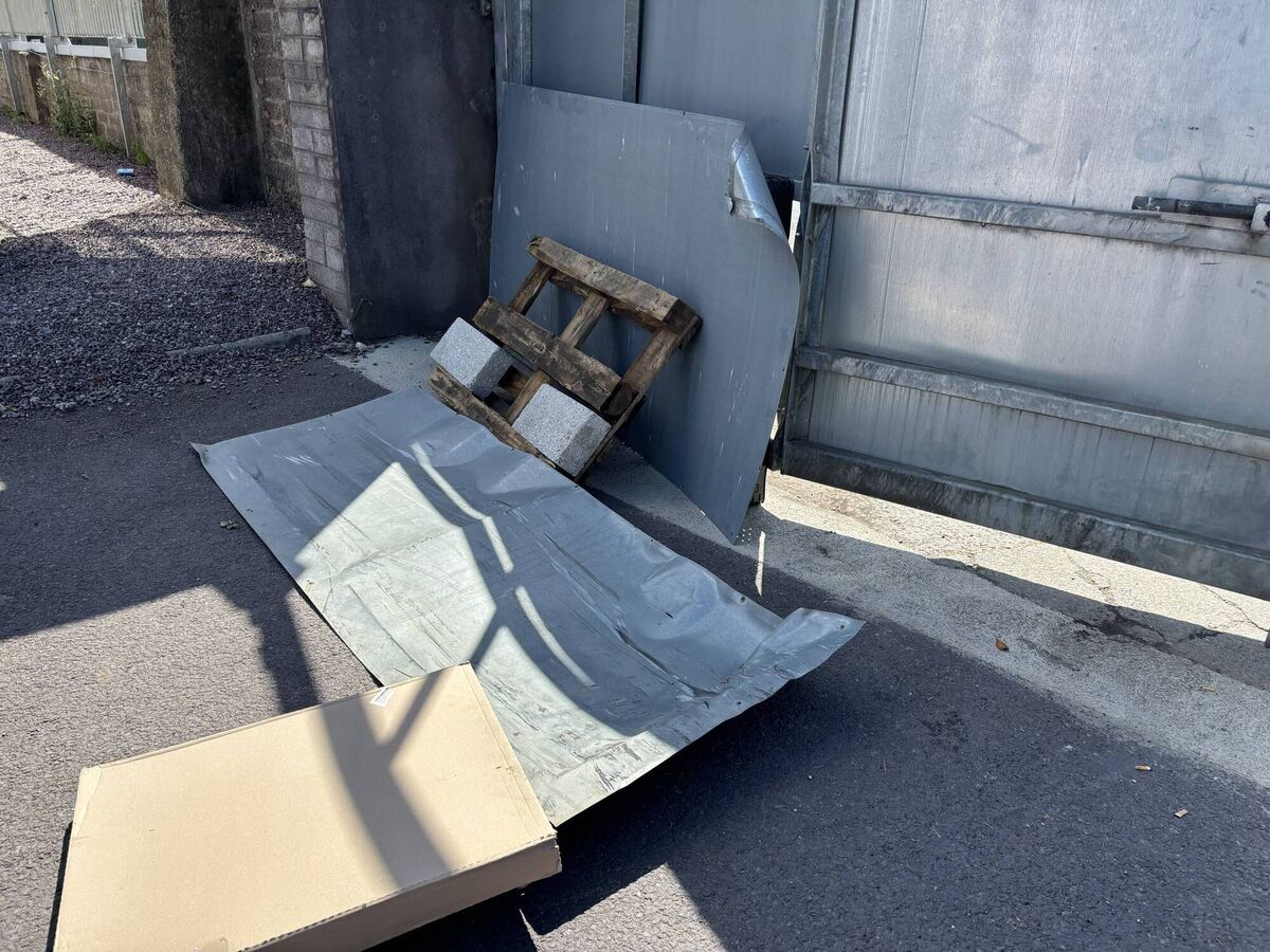 The Tramore Road entrance to Virgin Media Park, Ballyphehane was damaged in the wake of the crash. Photo: Alex Cunningham The Tramore Road entrance to Virgin Media Park, Ballyphehane was damaged in the wake of the crash. Photo: Alex Cunningham