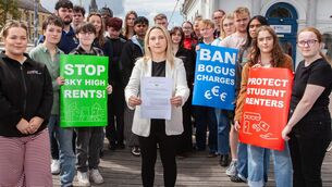 <p>Senator Laura Harmon, centre, with members of students' unions from across Ireland yesterday. Senator Harmon was holding up a copy of The Residential Tenancies (Student Rent) Bill 2026 which she published on Wednesday. Picture: Diane Cusack</p> <p>Senator Laura Harmon, centre, with members of students' unions from across Ireland yesterday. Senator Harmon was holding up a copy of The Residential Tenancies (Student Rent) Bill 2026 which she published on Wednesday. Picture: Diane Cusack</p>