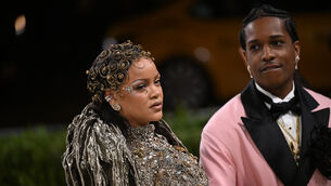 <p>ASAP Rocky and Rihanna together at the Met Gala (Matt Crossick/PA)</p>