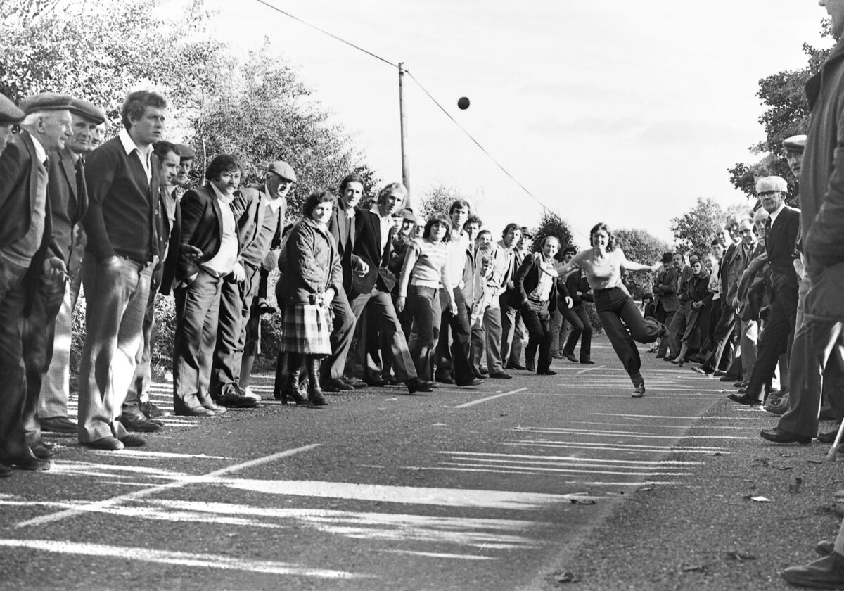 Bowling at Ballyshonin, Berrings in 1980. Picture: Irish Examiner