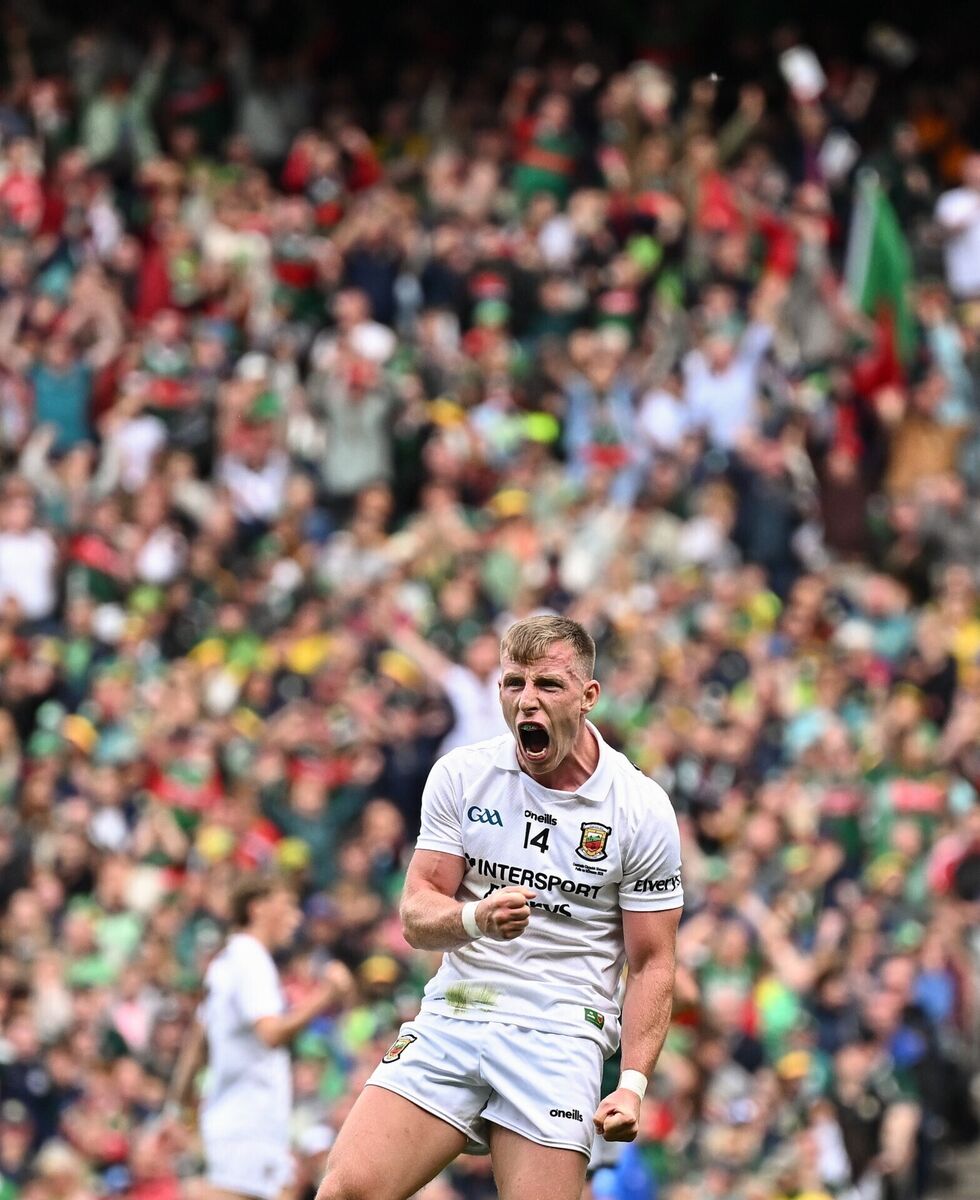 Ryan O'Donoghue celebrates at Croke Park. Picture: David Fitzgerald/Sportsfile