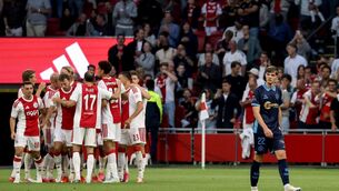 <p>STEP UP: Shelbourne's Sean Moore dejected after conceding a goal in Amsterdam. Picture: INPHO/Manuel Blondeau</p> <p>STEP UP: Shelbourne's Sean Moore dejected after conceding a goal in Amsterdam. Picture: INPHO/Manuel Blondeau</p>
