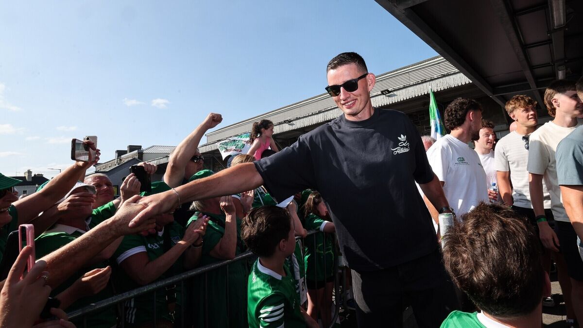 Gearoid Hegarty greets fans. Pic: James Crombie/Inpho Gearoid Hegarty greets fans. Pic: James Crombie/Inpho