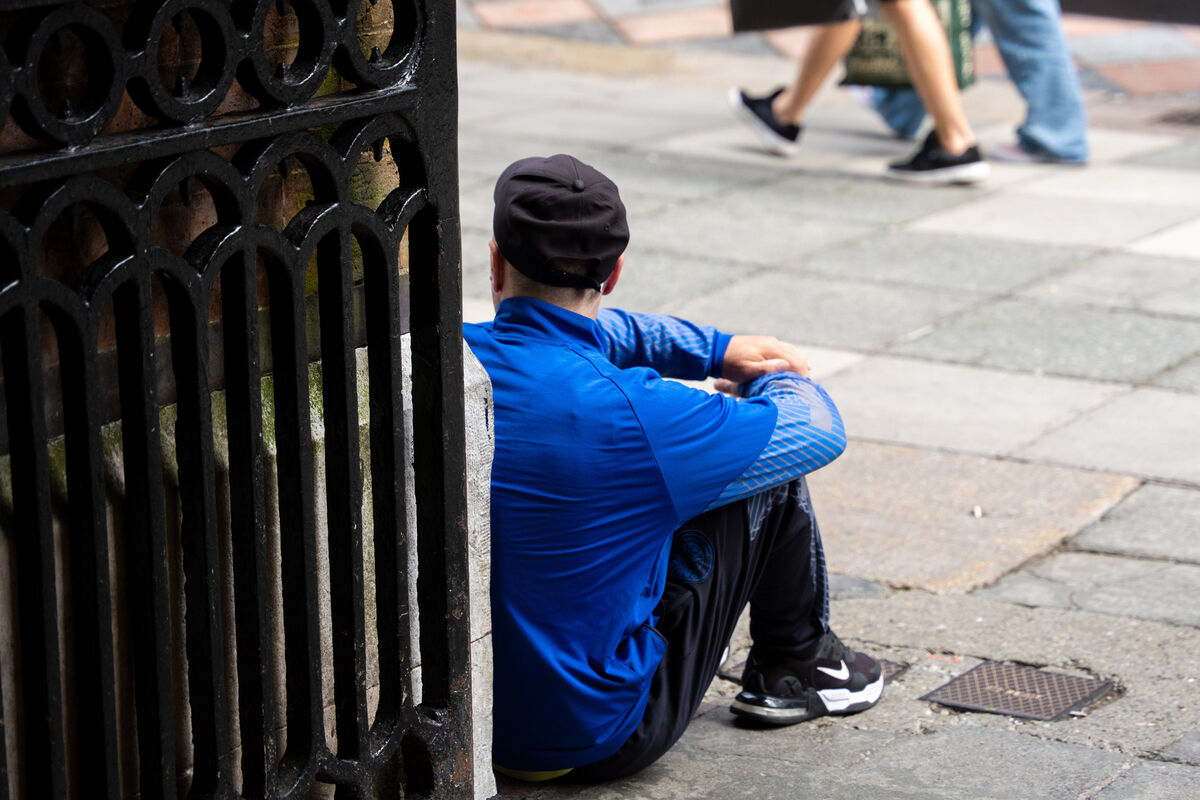 In the city centre, scenes of homelessness and substance abuse has become commonplace. Picture: Noel Sweeney In the city centre, scenes of homelessness and substance abuse has become commonplace. Picture: Noel Sweeney