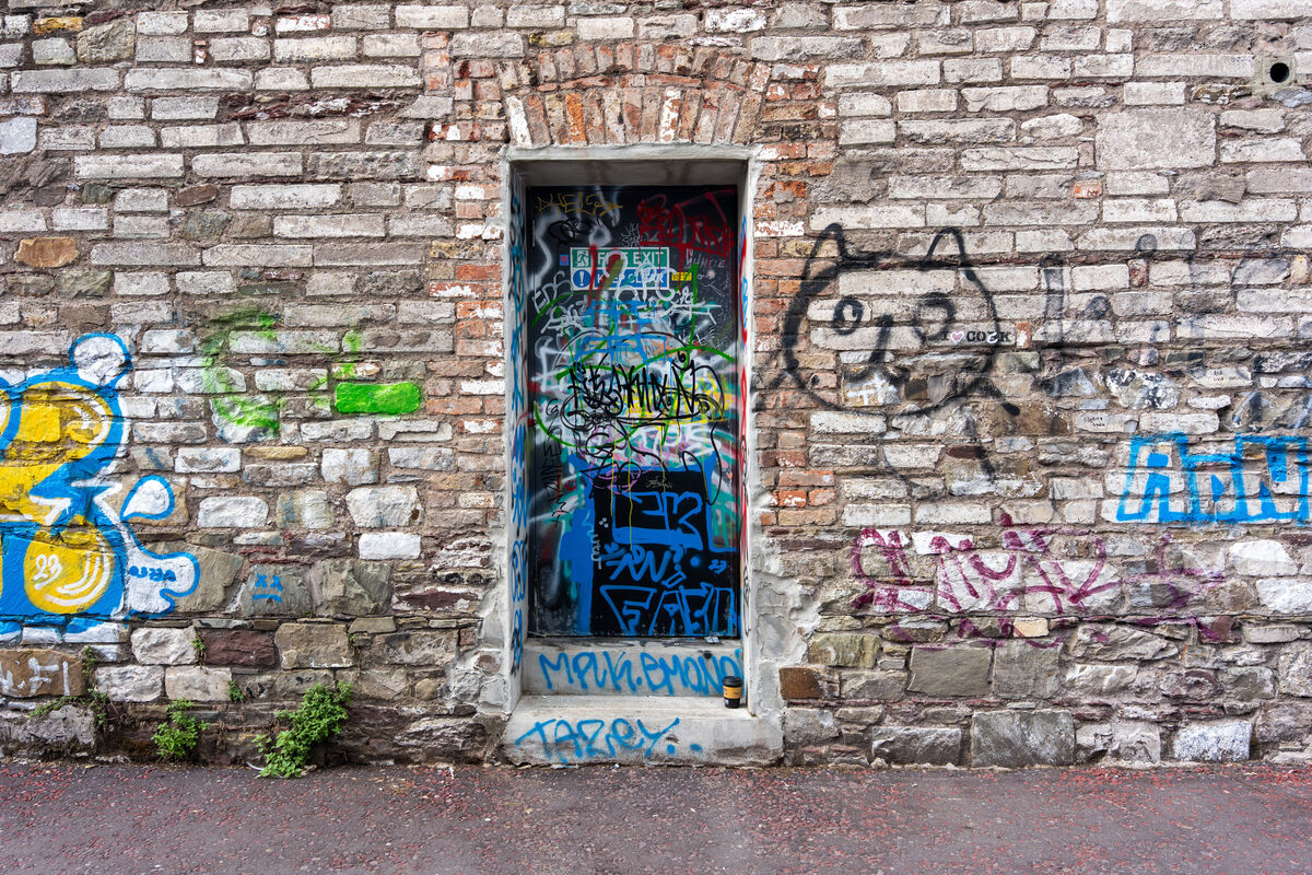 A doorway on a side street near Kent Station where needles and remnants of IV drug use and prescription drug abuse is openly visible to passersby. Picture: Noel Sweeney A doorway on a side street near Kent Station where needles and remnants of IV drug use and prescription drug abuse is openly visible to passersby. Picture: Noel Sweeney