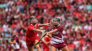 <p>FINAL COUNTDOWN: Cork's Ashling Thompson with Galway's Aoife Donohue. Pic: ©INPHO/Ben Brady</p> <p>FINAL COUNTDOWN: Cork's Ashling Thompson with Galway's Aoife Donohue. Pic: ©INPHO/Ben Brady</p>