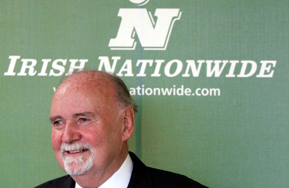 Former Irish Nationwide CEO Michael Fingleton. It cost €5.4bn to bail out the Irish Nationwide, money that was badly needed at the time in the most disadvantaged enclaves in the State, where unemployment and ravaged services were bearing the brunt of the economic crisis. File Picture: RollingNews.ie Former Irish Nationwide CEO Michael Fingleton. It cost €5.4bn to bail out the Irish Nationwide, money that was badly needed at the time in the most disadvantaged enclaves in the State, where unemployment and ravaged services were bearing the brunt of the economic crisis. File Picture: RollingNews.ie