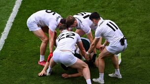 <p>During the All-Ireland final, you could visibly see the stress which Kerry players found themselves under due to the Mayo press. Confidence visibly drained and their kick out looked out of options. Pic: Daire Brennan/Sportsfile</p>