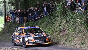 <p>Kilkenny's Eddie Doherty (Skoda Fabia RS Rally2) during the Modern Tyres Ulster Rally</p> <p>Kilkenny's Eddie Doherty (Skoda Fabia RS Rally2) during the Modern Tyres Ulster Rally</p>