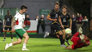 <p>Seani Maguire scored a late goal to put Cork City ahead against Kerry. Pic: Michael P Ryan/Sportsfile</p> <p>Seani Maguire scored a late goal to put Cork City ahead against Kerry. Pic: Michael P Ryan/Sportsfile</p>
