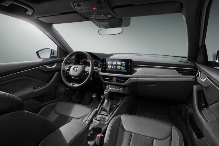 The dash layout in the Skoda Kamiq too is eye-catching. The dash layout in the Skoda Kamiq too is eye-catching.
