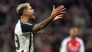 <p>GUNNER GUIMARAES: Arsenal have completed the signing of Bruno Guimaraes from Newcastle on a four-year deal.</p> <p>GUNNER GUIMARAES: Arsenal have completed the signing of Bruno Guimaraes from Newcastle on a four-year deal.</p>