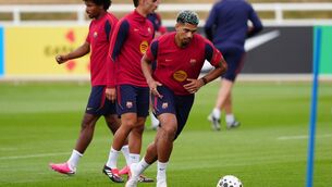 <p>Liverpool have agreed to sign Ronald Araújo on a season-long loan from Barcelona. Pic: David Davies/PA Wire.</p>