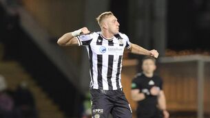 <p>THREE IN TWO: Killian Phillips was on target again to keep St Mirren on top of the William Hill Premiership for a second Saturday night.</p>