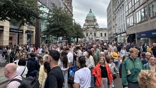 <p>Members of the public watch performers at Fleadh Cheoil na hÉireann 2026, in Belfast. Picture: Rebecca Black/PA Wire</p> <p>Members of the public watch performers at Fleadh Cheoil na hÉireann 2026, in Belfast. Picture: Rebecca Black/PA Wire</p>