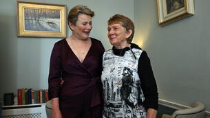 <p> Catherine Corless with Monica Dolan who played Catherine in 'The Lost Children of Tuam'. Picture: Ray Ryan</p> <p> Catherine Corless with Monica Dolan who played Catherine in 'The Lost Children of Tuam'. Picture: Ray Ryan</p>