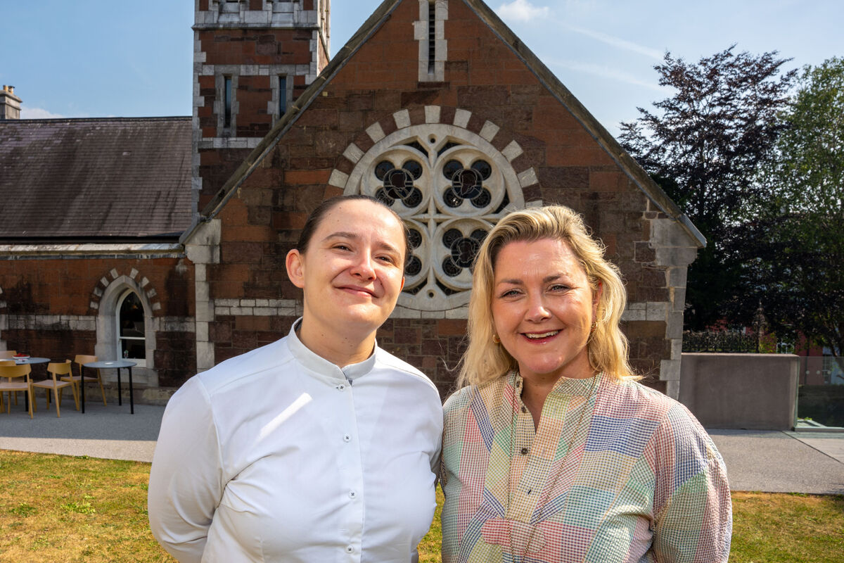 Aishling Moore, head chef and co-owner of Goldie pictured with Claire Condon, joint owner of Good Day Deli who are joining Michelin-starred Rob Krawczyk of Chestnut to collaborate on a very special dinner at Goldie Chapel as part of Cork on a Fork. Picture by Noel Sweeney Aishling Moore, head chef and co-owner of Goldie pictured with Claire Condon, joint owner of Good Day Deli who are joining Michelin-starred Rob Krawczyk of Chestnut to collaborate on a very special dinner at Goldie Chapel as part of Cork on a Fork. Picture by Noel Sweeney