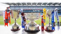 A view of the Kathleen Mills Cup, the O’Duffy Cup and the   Jack McGrath Cup 9/8/2026