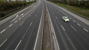 <p>The accident happened on the M50 motorway in Dublin. File picture: PA</p>